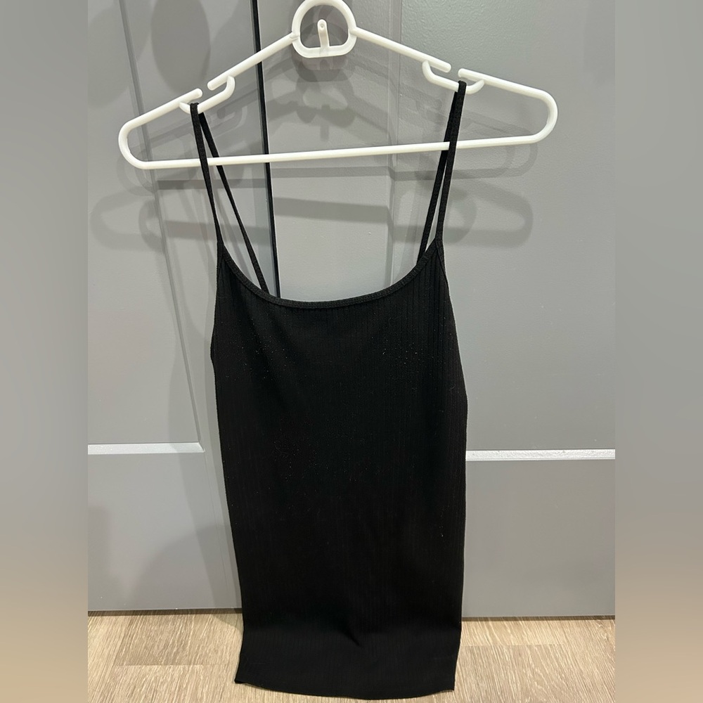 Forever 21 Black Ribbed Dress